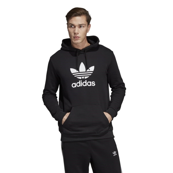 Sweatshirts Adidas Trefoil Hoodie Svarta 176 - 181 cm/L