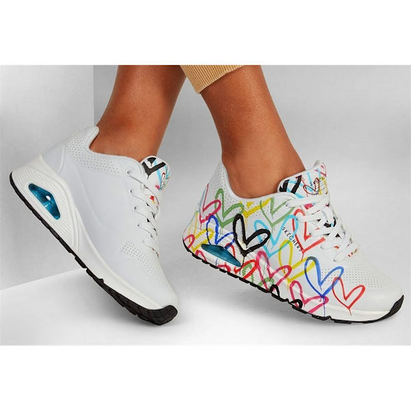 Lågskor Skechers Spread The Love Vit,Blå,Rosa 36.5