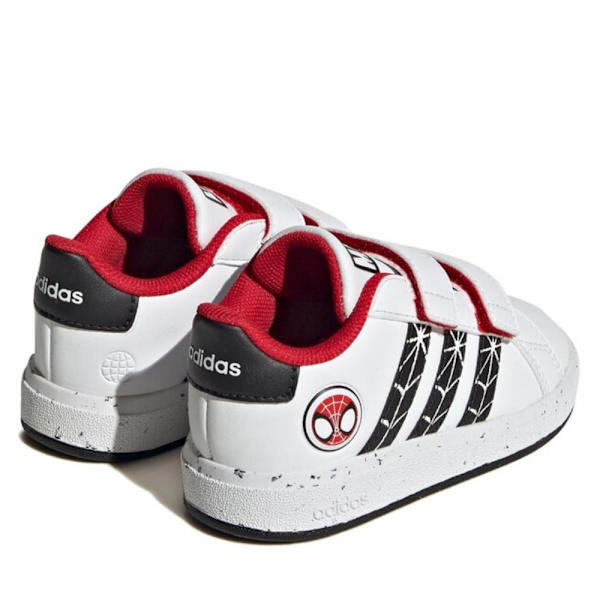 Puolikengät Adidas Grand Court X Marvel Spider-man Valkoiset 21