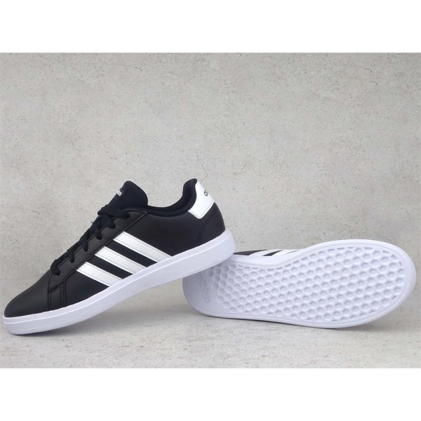 Puolikengät Adidas Grand Court 20 K Mustat 39 1/3