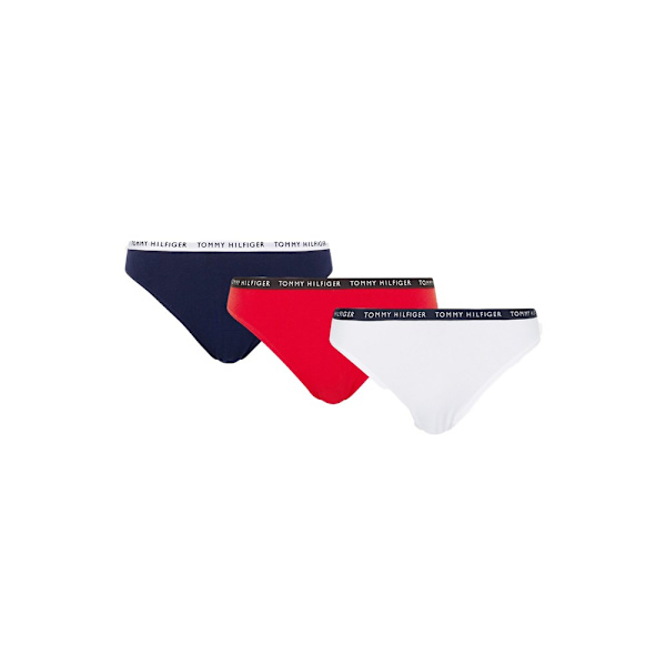 Majtki Tommy Hilfiger 3PACK Valkoiset,Tummansininen,Punainen XS