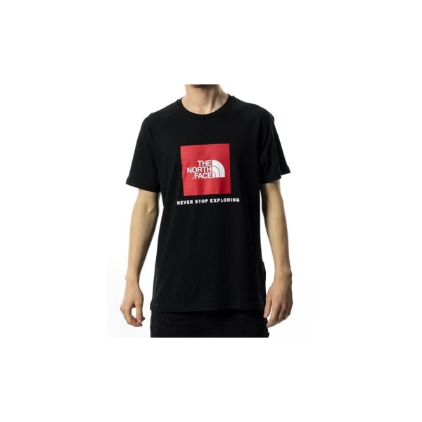 T-paidat The North Face Rag Red Box Mustat 173 - 177 cm/S