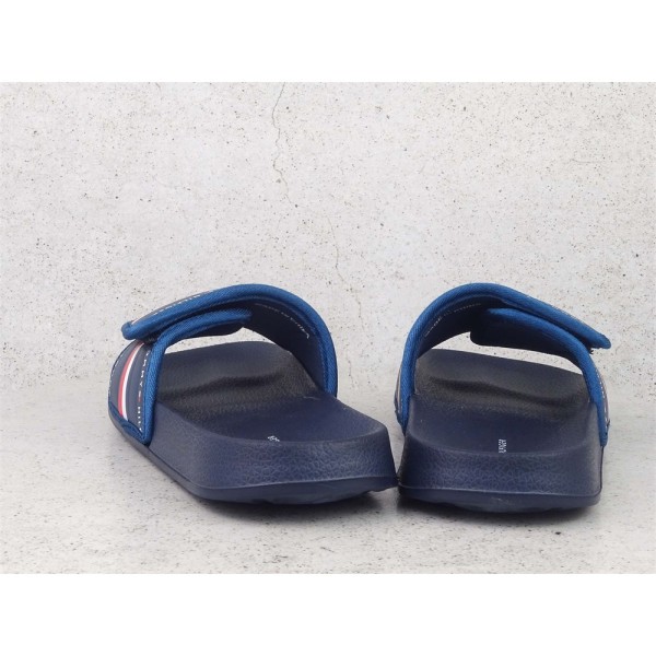 Tøffel Tommy Hilfiger Maxi Velcro Pool Slide Flåde 36