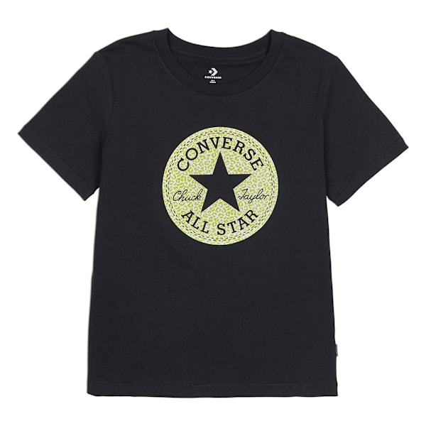T-paidat Converse Chuck Taylor All Star Leopard Patch Tee Mustat 158 - 162 cm/XS