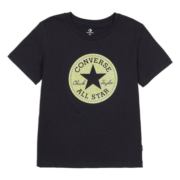 T-shirts Converse Chuck Taylor All Star Leopard Patch Tee Sort 158 - 162 cm/XS