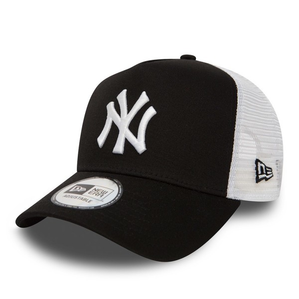 Hatut New Era New York Yankees Clean A Mustat,Valkoiset Produkt av avvikande storlek