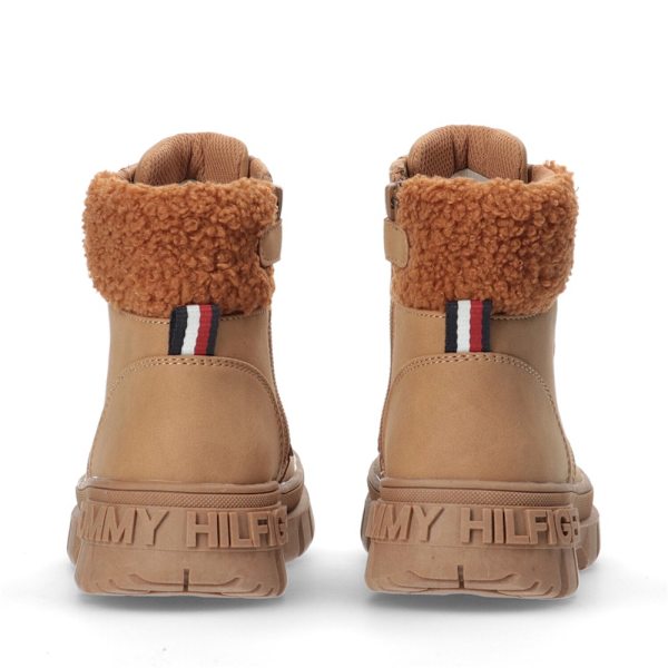 Skor Tommy Hilfiger Lace-up Bootie Cognac Bruna 40
