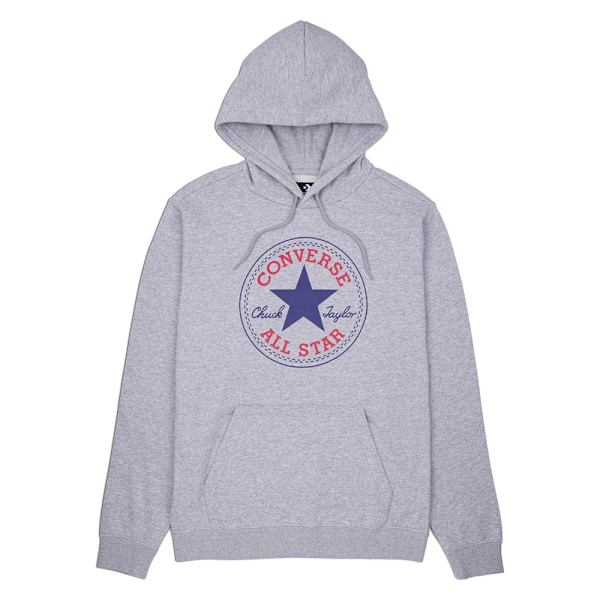 Puserot je Fleecet Converse Goto All Star Patch Pullover Hoodie Harmaat 188 - 192 cm/XL