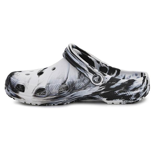 Træsko Crocs Classic Marbled Clog Hvid,Sort 36