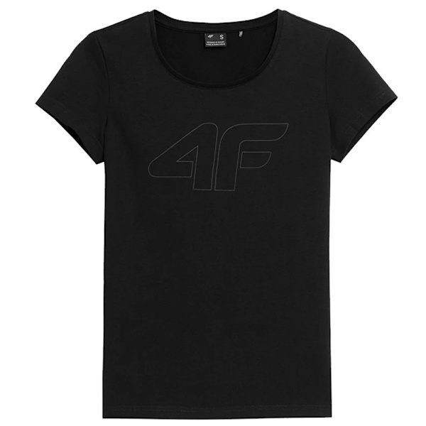 T-shirts 4F SS23TTSHF583GBOKACZER Sort 162 - 165 cm/XS