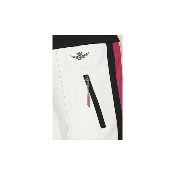 Bukser Aeronautica Militare PF909DF48373004 Hvid,Sort 163 - 167 cm/S