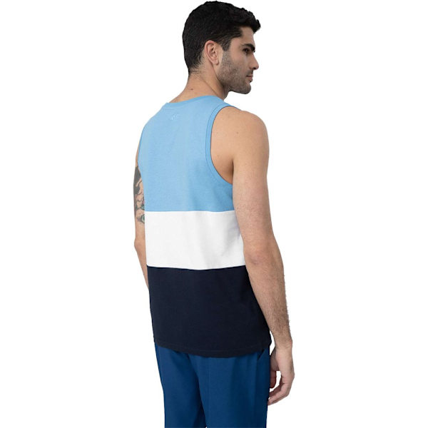 T-paidat 4F 4FSS23TTSHM35233S Vaaleansiniset,Mustat,Valkoiset 179 - 182 cm/L