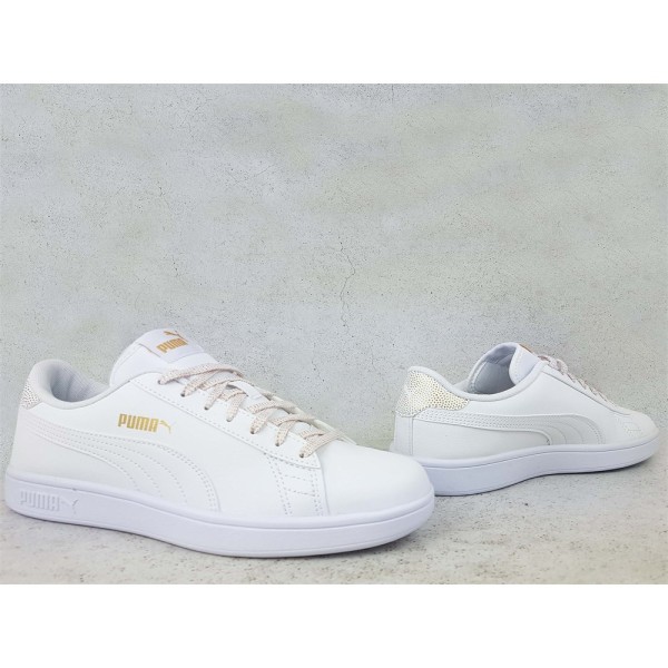 Sneakers low Puma Smash V2 Metallics JR Hvid 37.5