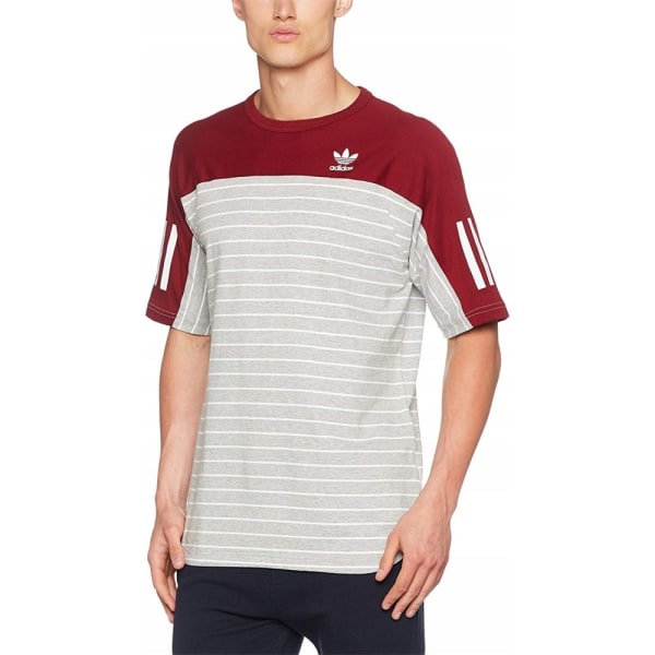 T-shirts Adidas Stripe Bordeaux,Grå 164 - 169 cm/S