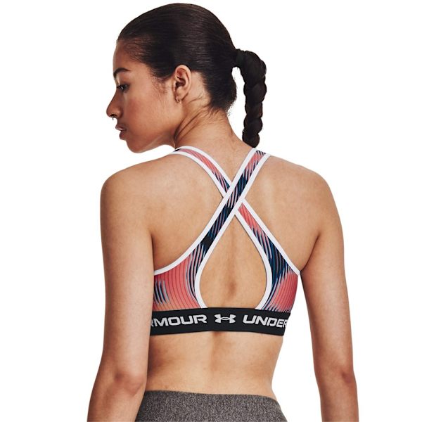 T-paidat Under Armour Ua Crossback Mid Print Oranssin väriset,Tummansininen 163 - 167 cm/S