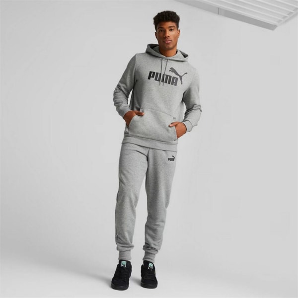 Sweatshirts Puma Essential Big Logo Hoody Gråa 170 - 175 cm/S