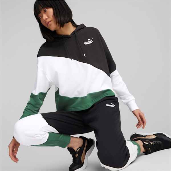 Sweatshirts Puma Power Cat Hoodie Vit,Svarta,Gröna 170 - 175 cm/M