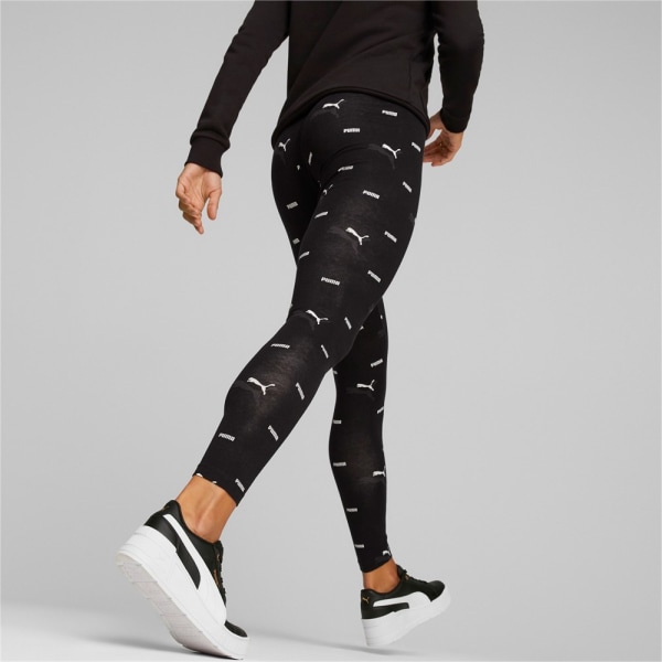 Byxor Puma Ess Logo Power Leggings Svarta 170 - 175 cm/M