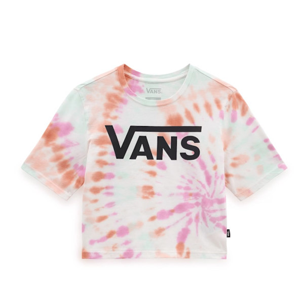 T-paidat Vans Resort Wash Crop Vaaleanpunaiset,Valkoiset 173 - 177 cm/L