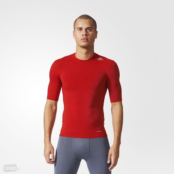 Shirts Adidas Techfit Base Röda 176 - 181 cm/L