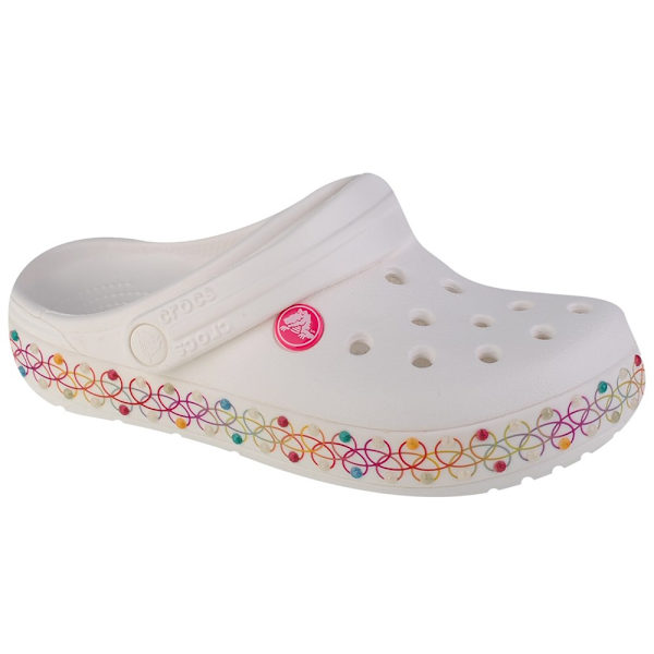 Träskor Crocs Crocband Stretch Necklace Kids Clog Vit 33