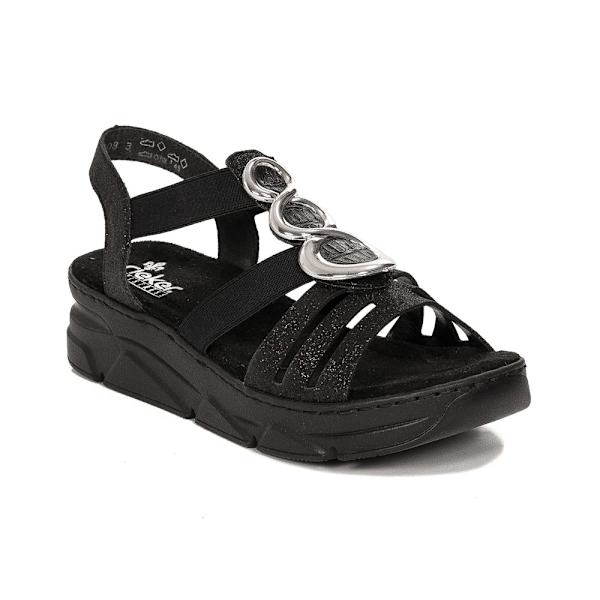 Sandaler Rieker V20L400 Sort 38