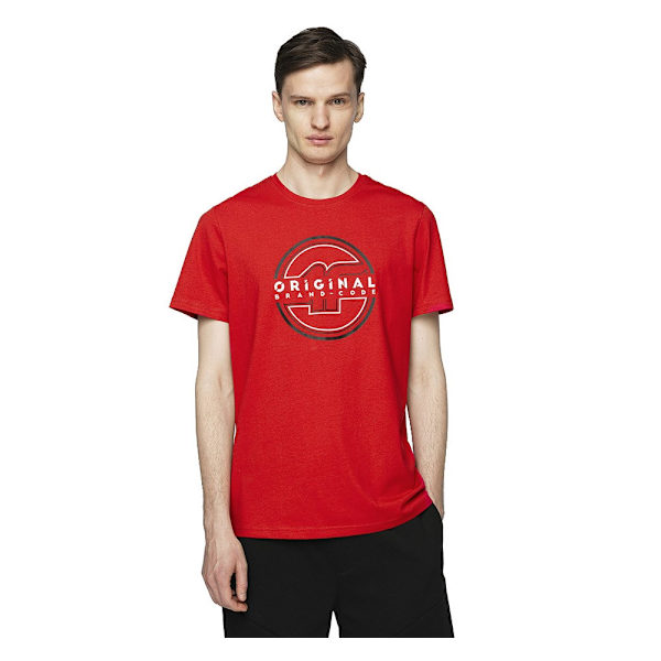 T-paidat 4F TSM019 Punainen 182 - 185 cm/XL