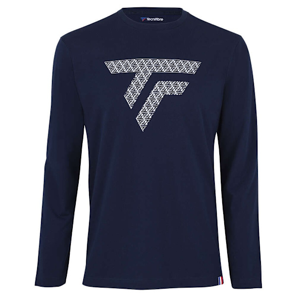 T-paidat Tecnifibre Training Tee Longsleeves Tummansininen 178 - 182 cm/M