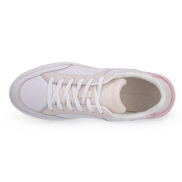 Sneakers low Tommy Hilfiger Th2 Embossed Court Hvid 39
