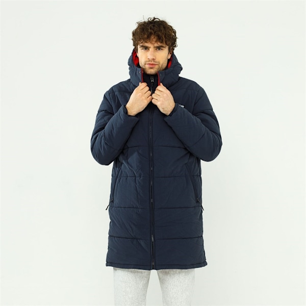 Jakker Champion Script Logo Back Padded Hooded Flåde 173 - 177 cm/S