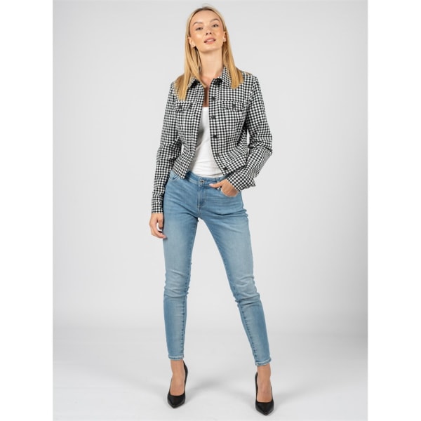 Jakker Guess W2GL15WEKU0 Sort,Hvid 168 - 172 cm/M