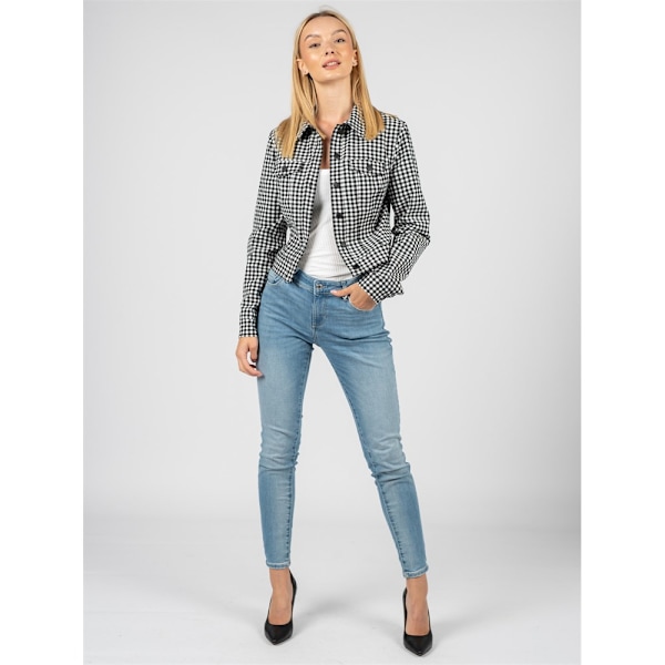 takki Guess W2GL15WEKU0 Mustat,Valkoiset 168 - 172 cm/M
