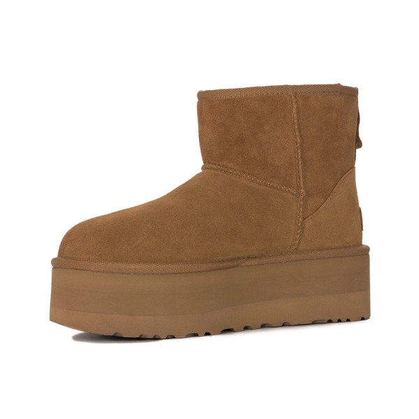 Lumisaappaat UGG Classic Mini Platform Ruskeat,Hunajan värinen 40