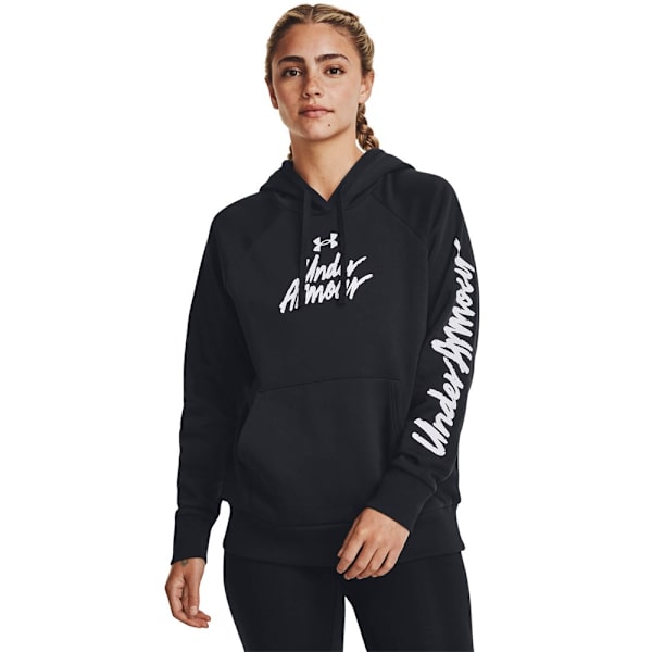 Puserot je Fleecet Under Armour Ua Rival Fleece Graphic Hdy Mustat 173 - 177 cm/L