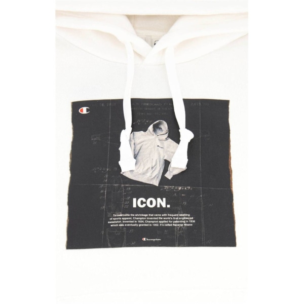 Sweatshirts Champion Icon Graphic Print Hoodie Vit,Svarta 173 - 177 cm/S