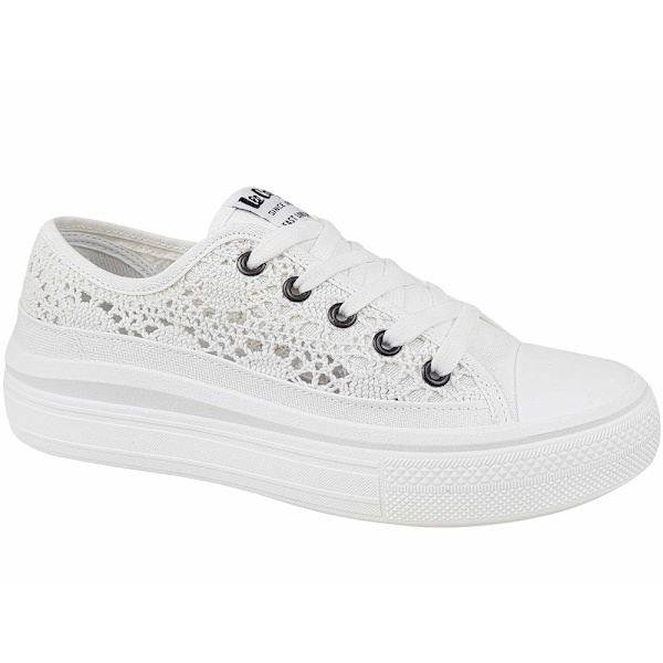 Sneakers low Lee Cooper LCW23441617 Hvid 36
