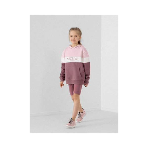 Puserot je Fleecet 4F JBLD002 Violetit 128 - 133 cm