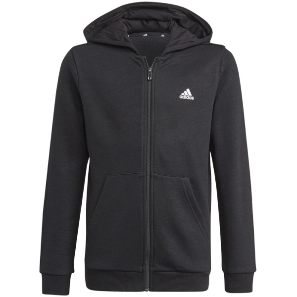 Sweatshirts Adidas Essentials Fullzip Hoodie JR Svarta 147 - 152 cm/M