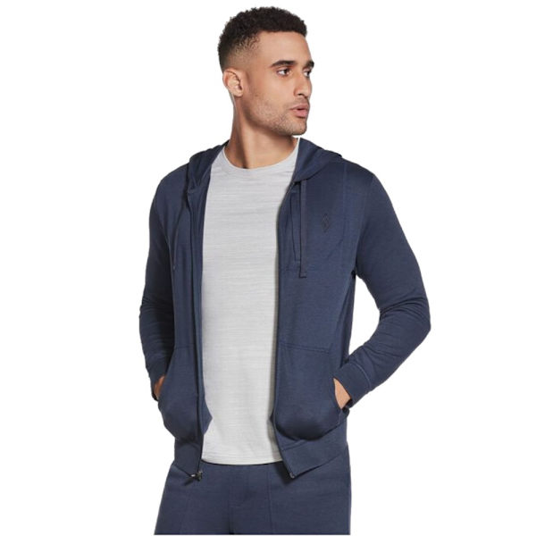 Puserot je Fleecet Skechers GO Knite Pique Tummansininen 193 - 197 cm/XXL