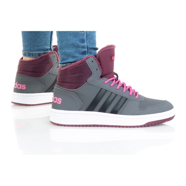 Skor Adidas Hoops Mid 20 K Gråa 34