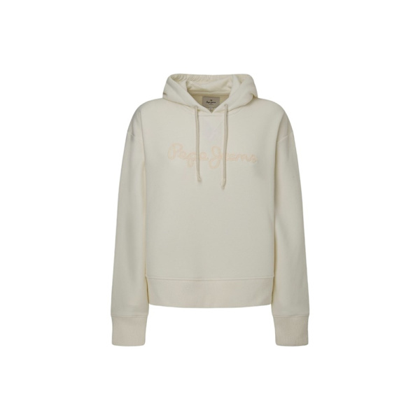 Puserot je Fleecet Pepe Jeans NANETTE HOODIE FUTURE ECRU Kerman väriset 164 - 169 cm/M