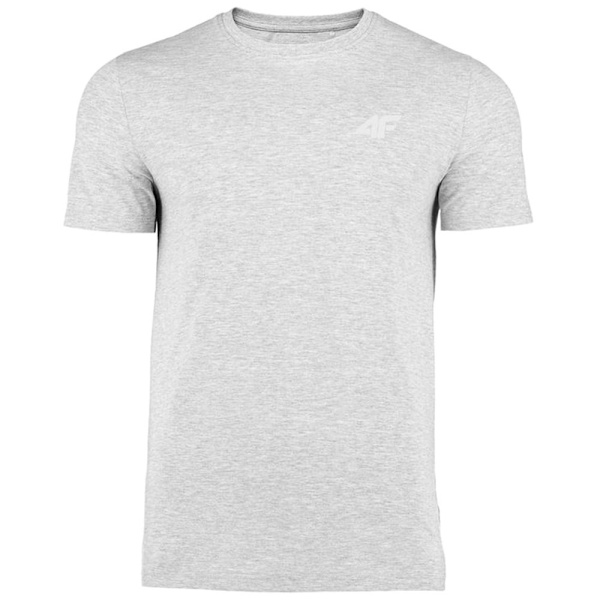 T-paidat 4F 4FSS23TTSHM536CHODNYJASNYSZARYMELAN Harmaat 185 - 188 cm/XXL