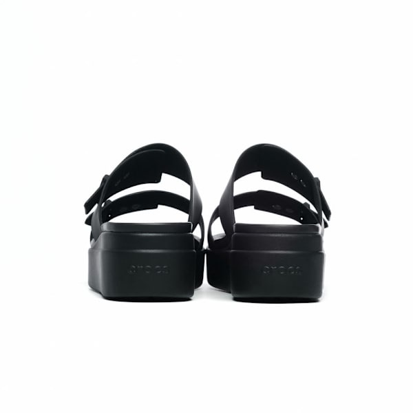Rantakengät Crocs Brooklyn Sandal Low Wedge Mustat 36