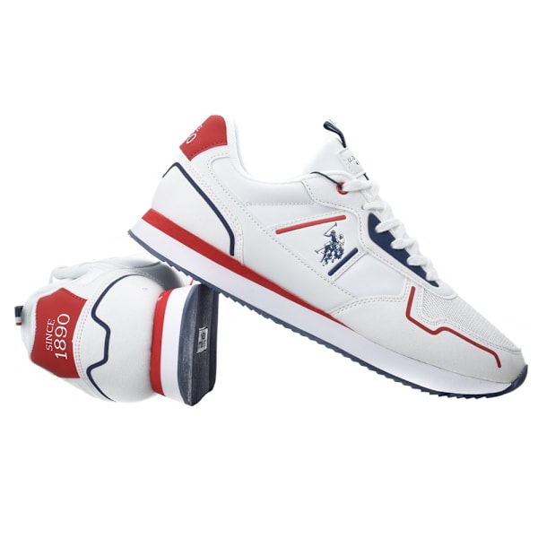 Sneakers low U.S. Polo Assn NOBIL004WHI Hvid 45