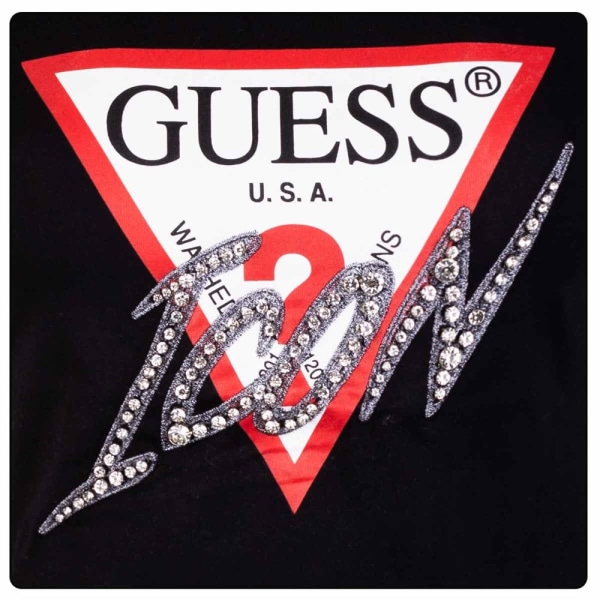 T-shirts Guess CN Icon Tee Sort 163 - 167 cm/S