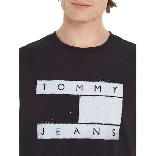 T-paidat Tommy Hilfiger DM0DM17715BDS Mustat 179 - 183 cm/L