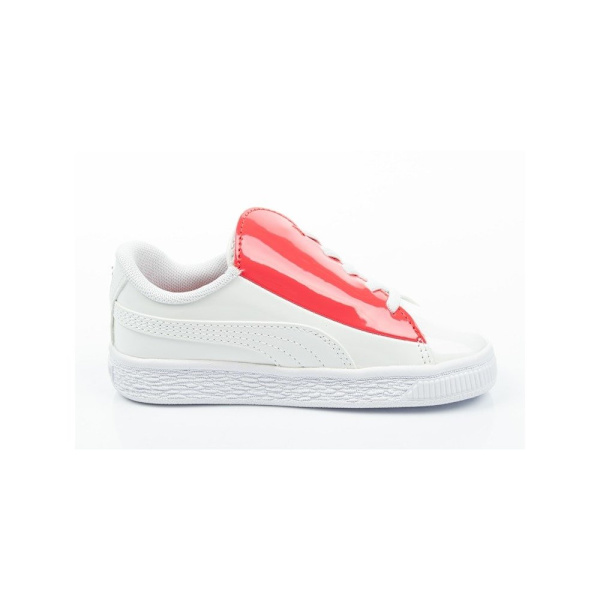 Puolikengät Puma Basket Crush Patent Valkoiset 26