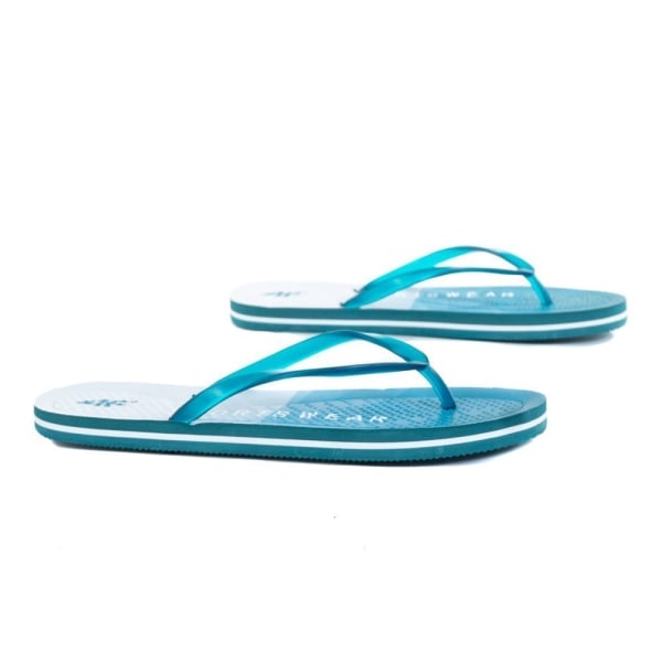 Flip-flops 4F H4L20 KLD003 Turkus Blå,Turkis,Azurblå 36