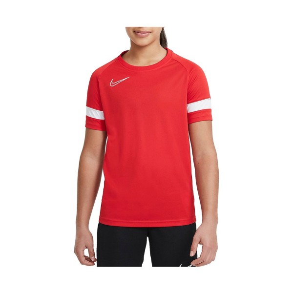 Shirts Nike JR Drifit Academy 21 Röda 122 - 128 cm/XS