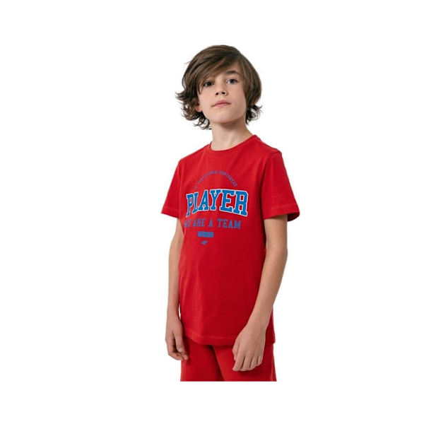 T-paidat 4F JTSM007 Punainen 128 - 133 cm